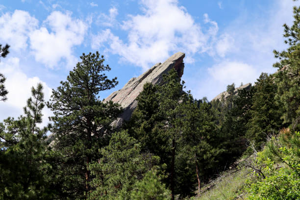 Flat Irons in Colorado stock photo