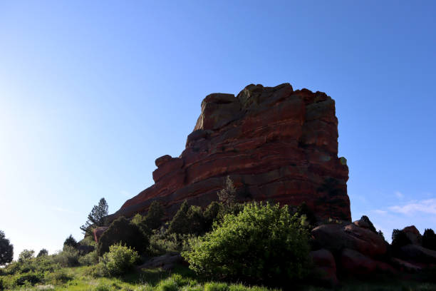 A Morning at Red Rocks in Colorado stock photo