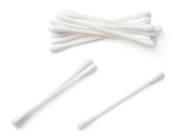 White Cotton Swab Isolated On White Background