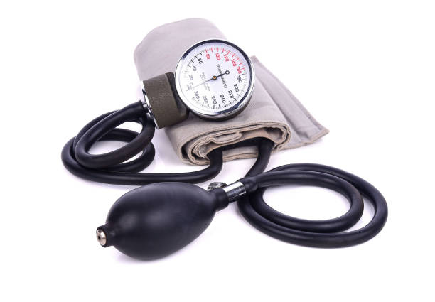 istock Sphygmomanometer isolated on white background 1155624410