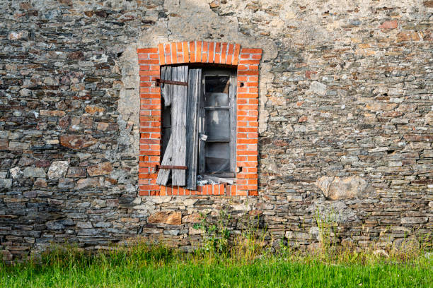 istock Rustic French Farmhouse Window 1155625485