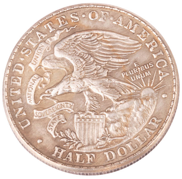 istock half dollar coin isolated on white background 1155628235