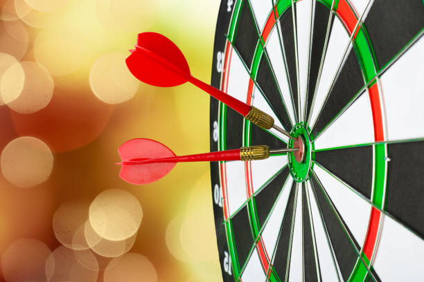 istock Success hitting target, aim goal achievement concept 1155628987