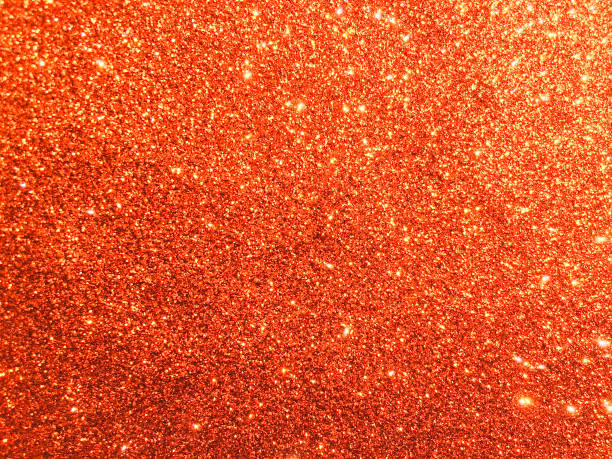 Christmas Orange Glitter Background Stock Photo - Download Image Now -  Orange Color, Glitter, Glittering - iStock