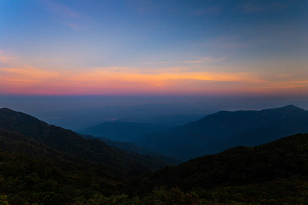 istock Majestic sunrise over the mountains 1155638689