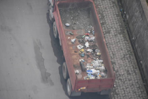 istock A view from above on a garbage truck 1155646656