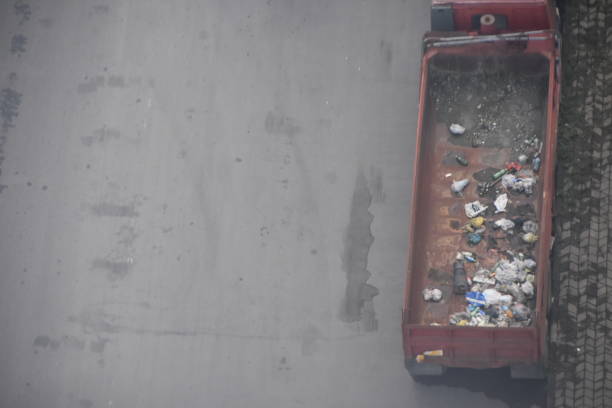 istock A view from above on a garbage truck 1155646664