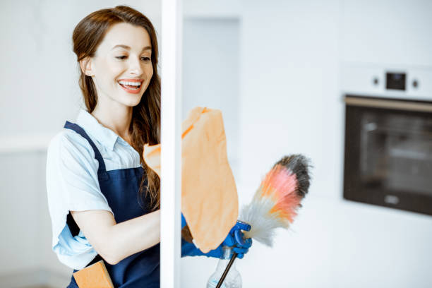 istock Woman cleaning at home 1155648088