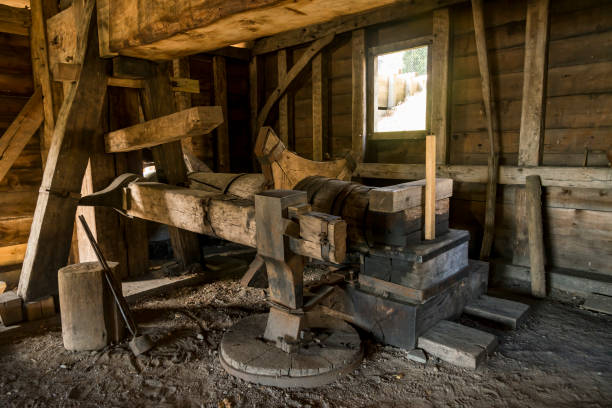 istock National Historic Iron Works about in Saugus, Massachusetts. 1155654923