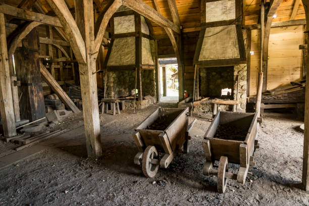 istock National Historic Iron Works about in Saugus, Massachusetts. 1155657285