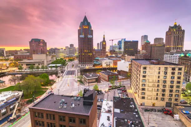 Photo of Milwaukee, WIsconsin, USA downtown skyline