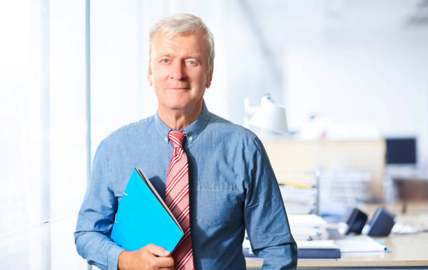 istock Old businessman portrait 1155657959