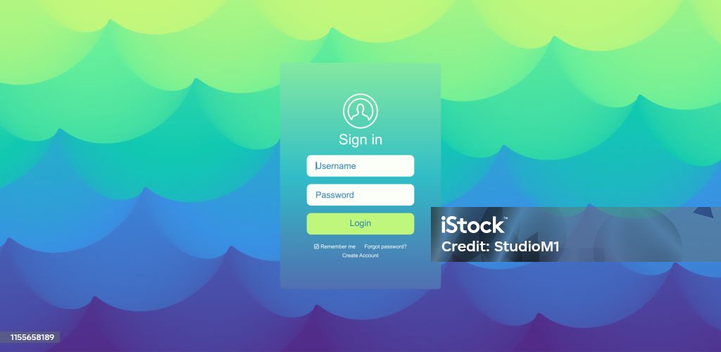 Login User Interface Modern Screen Design For Mobile App And Web Design ...