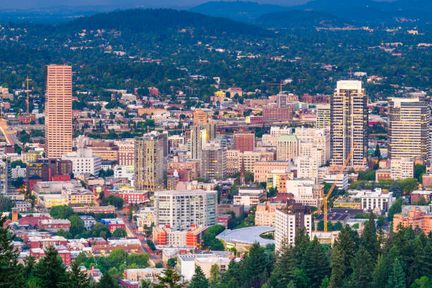 istock Portland, Oregon, USA downtown 1155658244