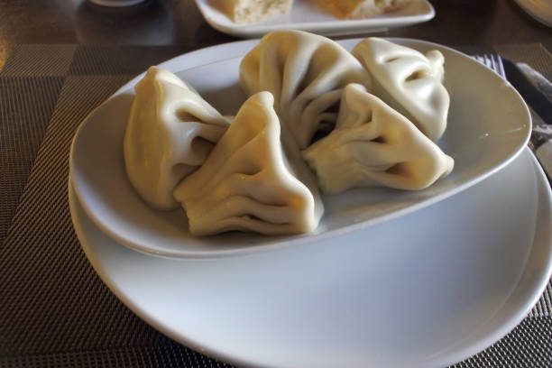 istock portion of Georgian khinkali on a plate in a small restaurant 1155668061