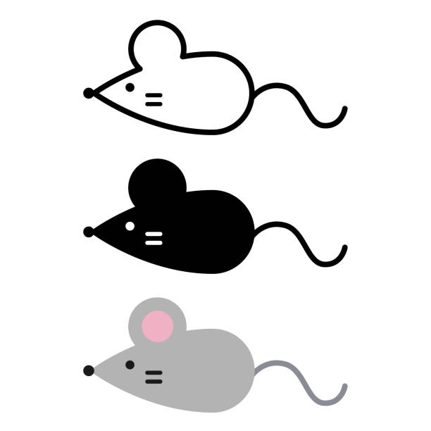 Ilustración de Icono Simple Del Ratón De Dibujos Animados y más Vectores  Libres de Derechos de Ratón - Animal - Ratón - Animal, Ícono, Animal -  iStock