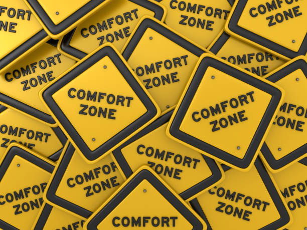 istock CONFORT ZONE Road Sign - 3D Rendering 1155673140