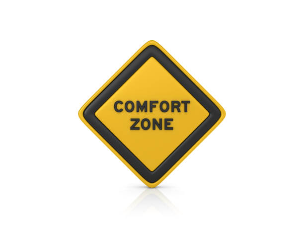 istock CONFORT ZONE Road Sign - 3D Rendering 1155673153