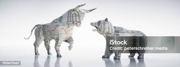 Bull And Bearconcept Stock Exchange And Stock Market Stock Photo - Download Image Now