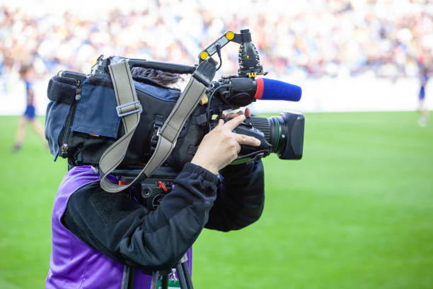 istock TV channel operators shoot a sport game 1155678715
