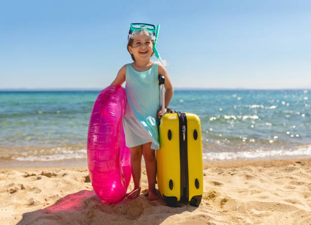 istock Happy four year old child excited about vacation 1155678736