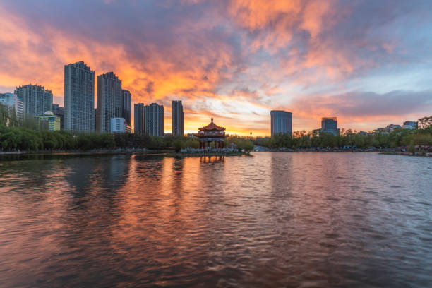 istock Hohhot city sunrise, in Inner Mongolia, China 1155678973