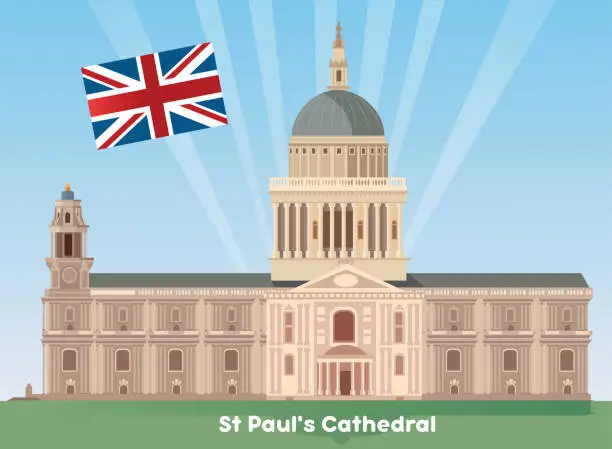 Vector illustration of St. Paul's Cathedral