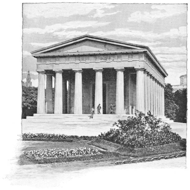 istock Theseus Temple at Volsgarten Park in Vienna, Austria - Austro-Hungarian Empire 19th Century 1155687061