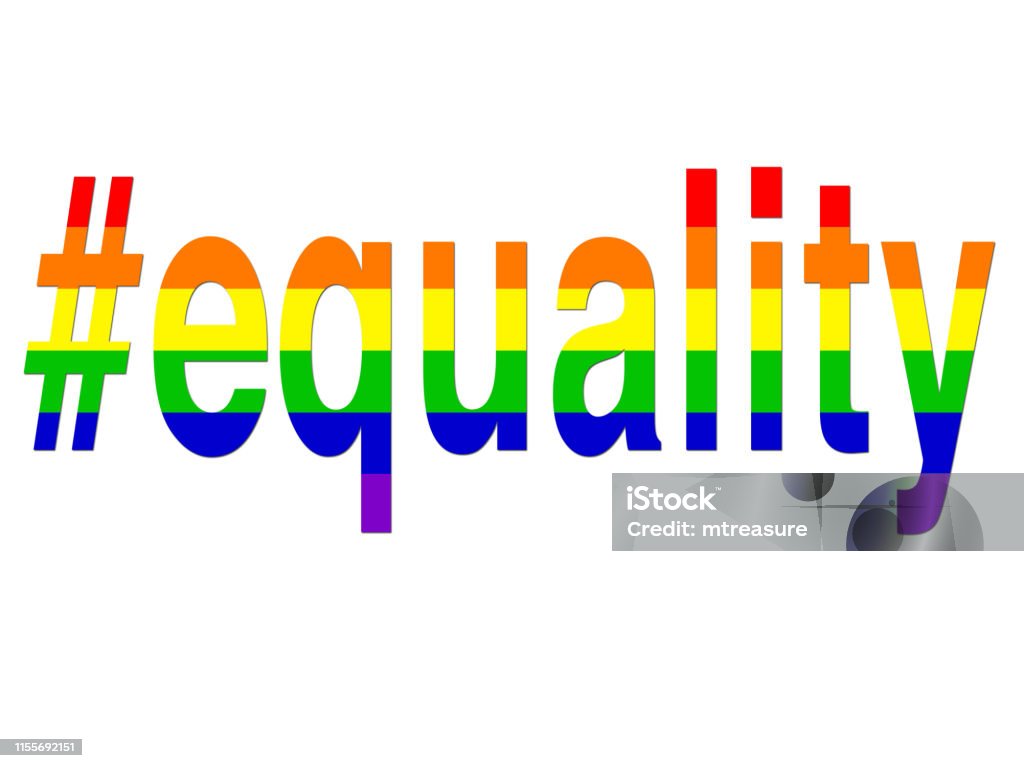 Image of LGBT equality hashtag / rainbow wallpaper background illustration positive, celebratory concept art for lesbian, gay, bisexual, transgender romance, #equality hashtag over LGBTQI rainbow flag for same sex couples and homosexual relationships Stock photo of equality hashtag LGBT rainbow hashtag gay wallpaper background illustration as a positve celebratory abstract concept art for lesbian, gay, bisexual and transgender romance, #equality over LGBTQI rainbow flag for same sex couples and homosexual relationships Abstract stock illustration