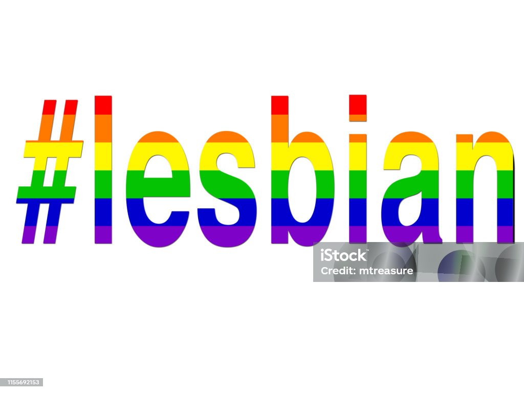 Image of LGBT lesbian hashtag / rainbow wallpaper background illustration positive, celebratory concept art for lesbian, gay, bisexual, transgender romance, #lesbian hashtag over LGBTQI rainbow flag for same sex couples and homosexual relationships Stock photo of lesbian hashtag LGBT rainbow hashtag gay wallpaper background illustration as a positve celebratory abstract concept art for lesbian, gay, bisexual and transgender romance, #lesbian over LGBTQI rainbow flag for same sex couples and homosexual relationships Abstract stock illustration