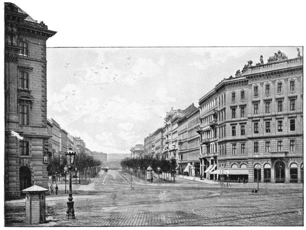 istock Ringstrasse in Vienna, Austria - Austro-Hungarian Empire 19th Century 1155696312