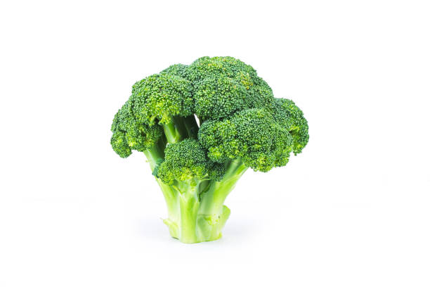 istock Delicious fresh broccoli, isolated on white background 1155698929