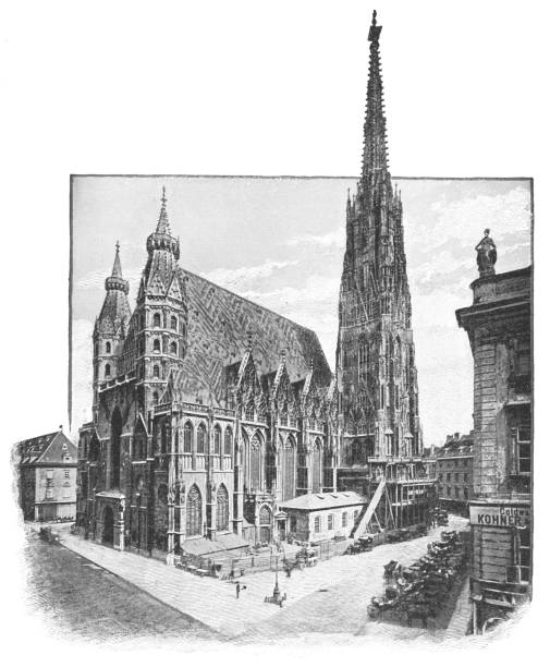 istock St. Stephen’s Cathedral in Vienna, Austria - Austro-Hungarian Empire 19th Century 1155700533