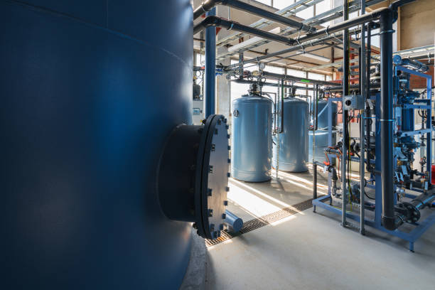 оборудование системы деаэрации мембран - pipe power station valve water стоковые фото и изображения