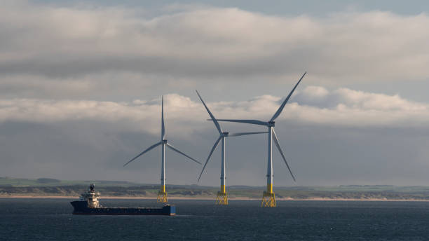 istock Offshore wind turbines near Aberdeen, Scotland 1155702390