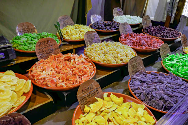 Placed in the market with dehydrated fruits