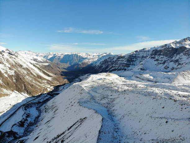 istock Snowcapped Mountains in Cajon del Maipo 1155704772