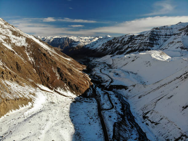 istock Snowcapped Mountains in Cajon del Maipo 1155704900