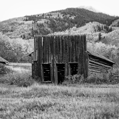 The old post office cabin in Ashcroft, Colorado.