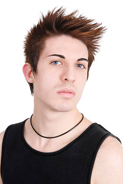 istock Young Man With Trendy Hair 115571332