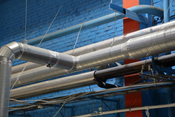 istock Industrial pipeline in the street 1155723688