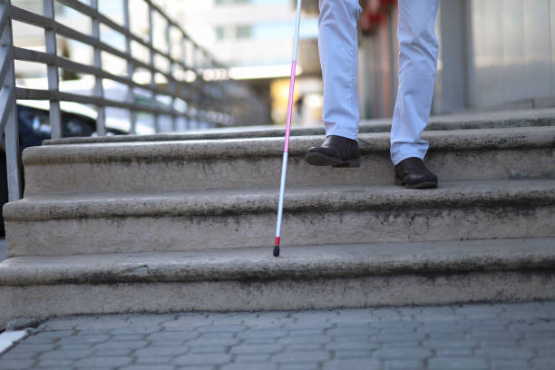 istock Blind man outdoors 1155730984