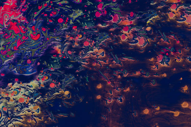 istock Abstract grunge art background texture with colorful paint splashes 1155731241