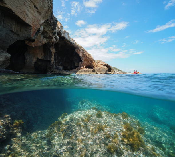 istock Cave on sea shore Mediterranean Spain Costa Blanca 1155733359
