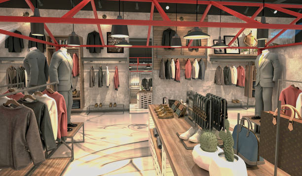 istock 3d render of fashion shop 1155735455
