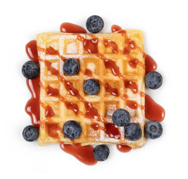 istock viennese waffles with strawberry 1155735775