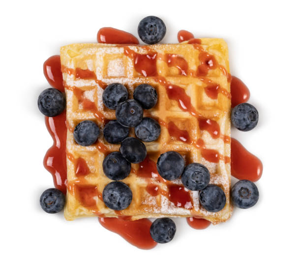 istock viennese waffles with strawberry 1155735776