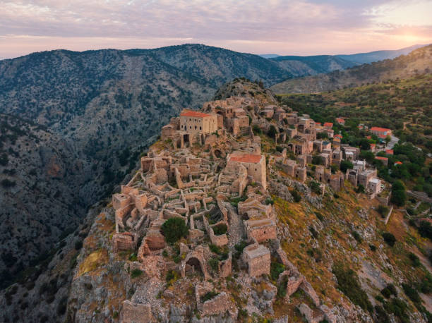 Abandoned Village Anavatos, Chios Island, Greece