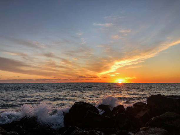 istock Gorgeous sunset over the pacific ocean in Venice, CA 1155740259