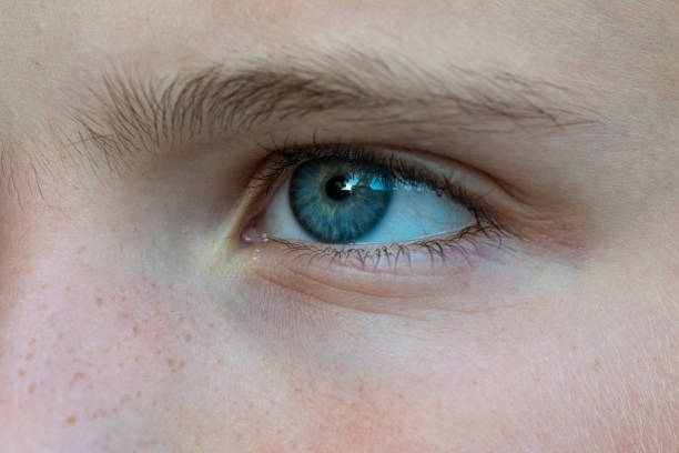 istock Close-up of a child blue eye 1155741432